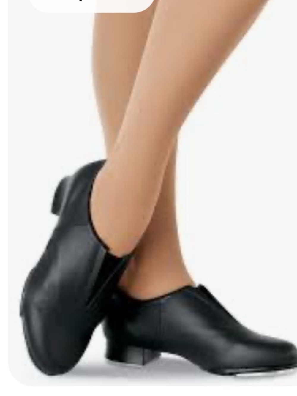 Bloch Tap Flex Slip-On Black Leather Tap Dance Shoes womens 10 M